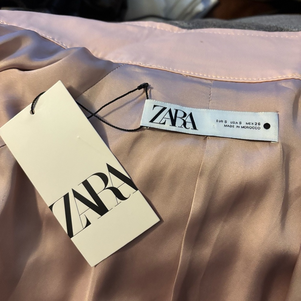 Zara Light Pink Bomber Jacket - Picture 4 of 5